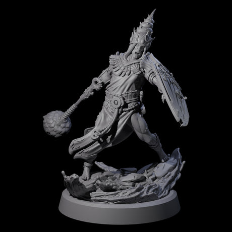 Swinging Sea Champion Miniature for Dungeons and Dragons, Pathfinder or other TTRPGs