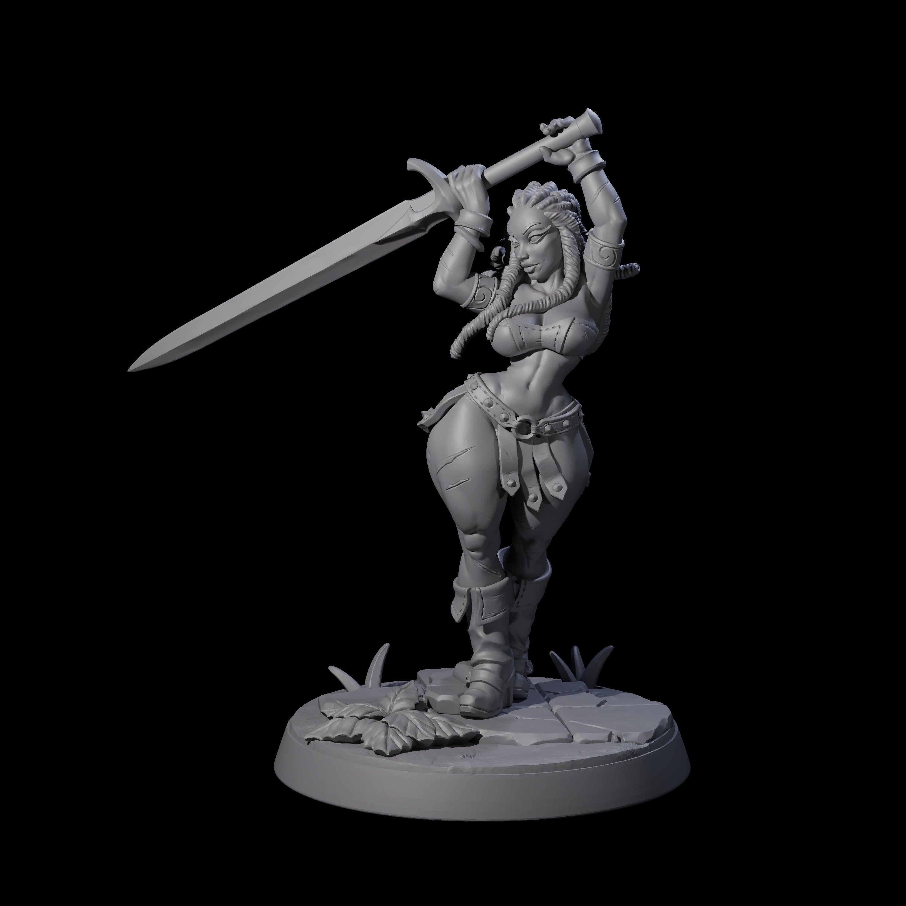 Swinging Sword Dancer Pinup
