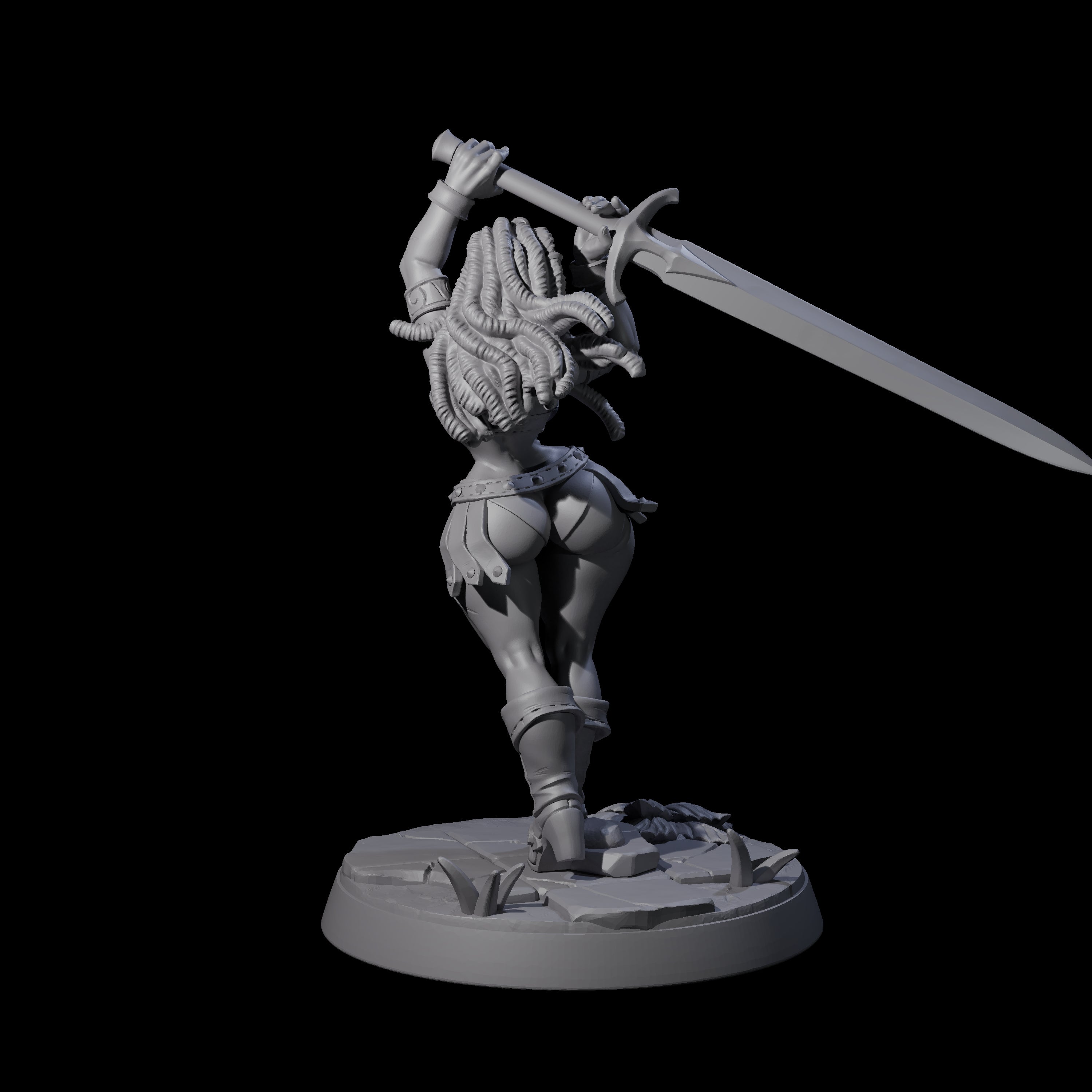 Swinging Sword Dancer Pinup