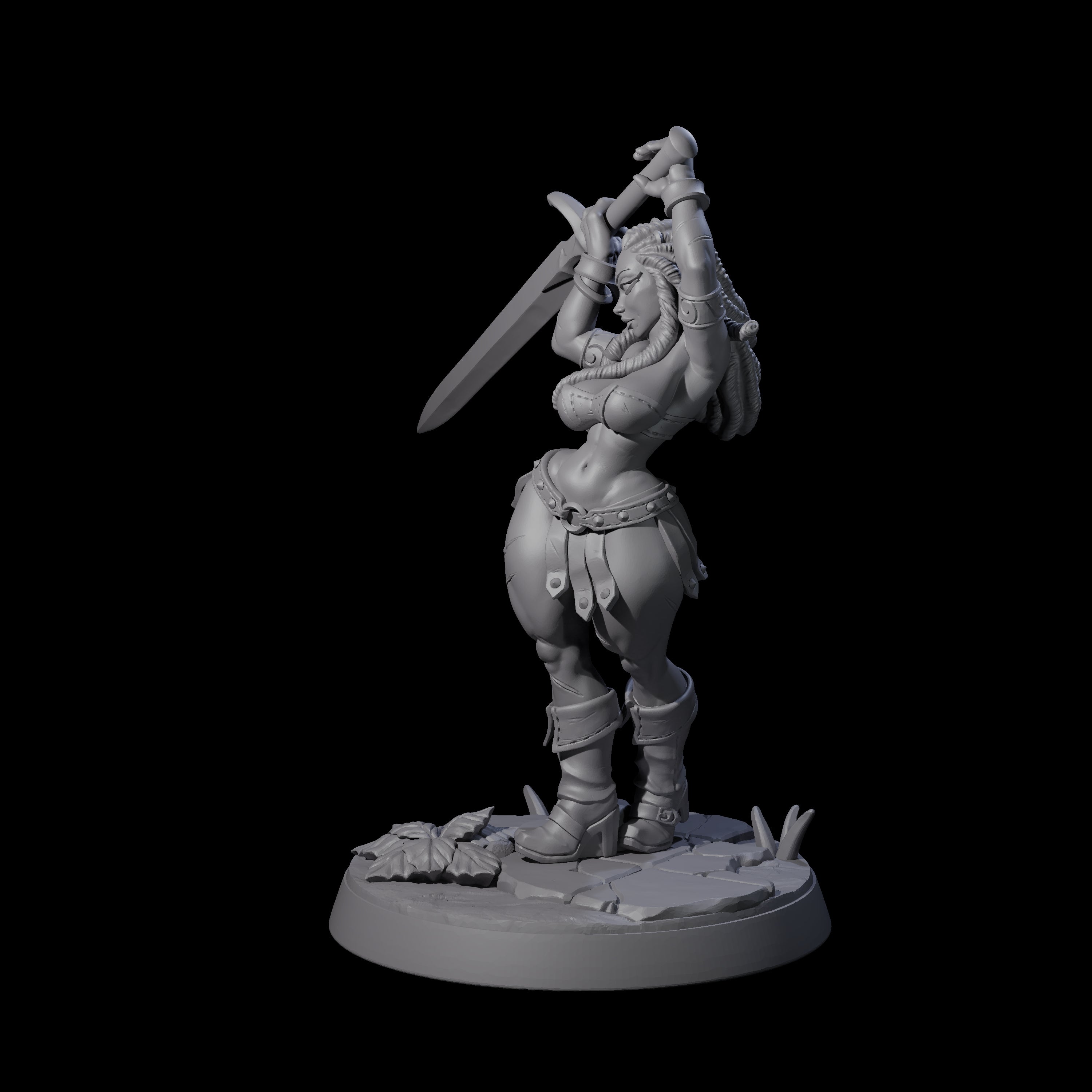 Swinging Sword Dancer Pinup
