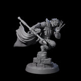 Swiping Trickster Mage Miniature for Dungeons and Dragons, Pathfinder or other TTRPGs