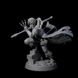 Swiping Trickster Mage Miniature for Dungeons and Dragons, Pathfinder or other TTRPGs