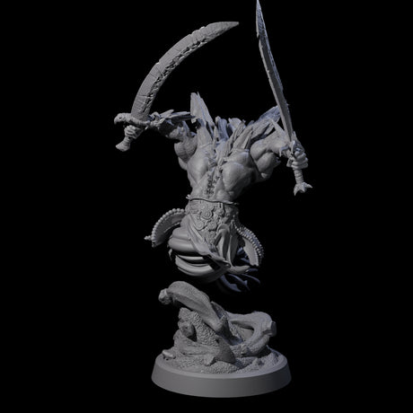 Swirling Efreeti B Miniature for Dungeons and Dragons, Pathfinder or other TTRPGs