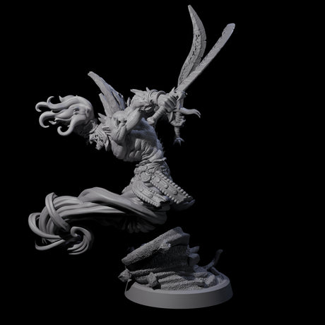 Swirling Efreeti B Miniature for Dungeons and Dragons, Pathfinder or other TTRPGs