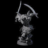 Swirling Efreeti B Miniature for Dungeons and Dragons, Pathfinder or other TTRPGs