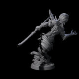Swirling Efreeti C Miniature for Dungeons and Dragons, Pathfinder or other TTRPGs