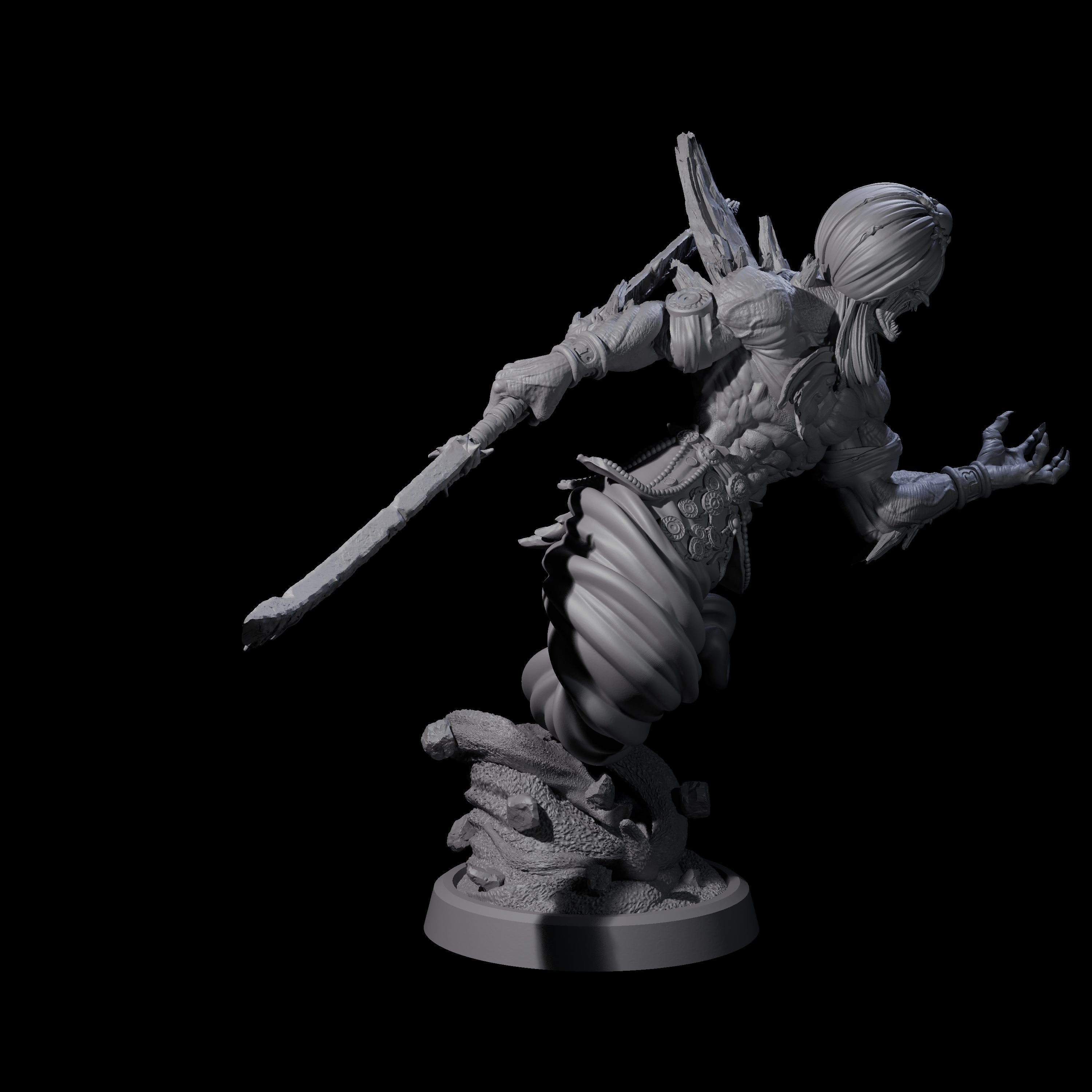 Swirling Efreeti C Miniature for Dungeons and Dragons, Pathfinder or other TTRPGs
