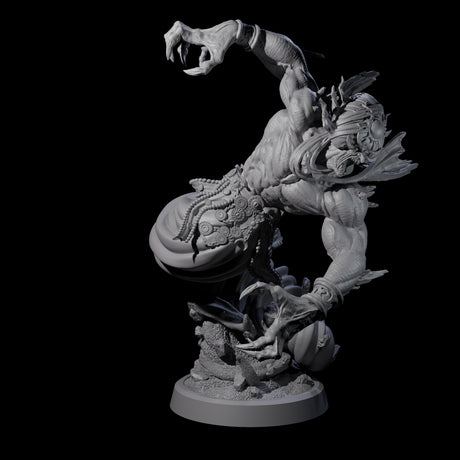 Swirling Efreeti D Miniature for Dungeons and Dragons, Pathfinder or other TTRPGs