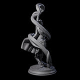Swirling Elf Sorceress Miniature for Dungeons and Dragons, Pathfinder or other TTRPGs