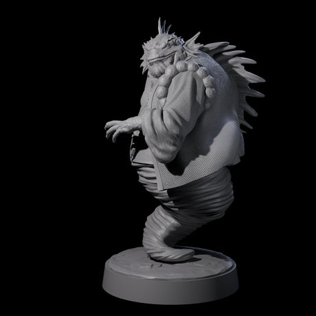 Swirling Locathah Djinni Miniature for Dungeons and Dragons, Pathfinder or other TTRPGs