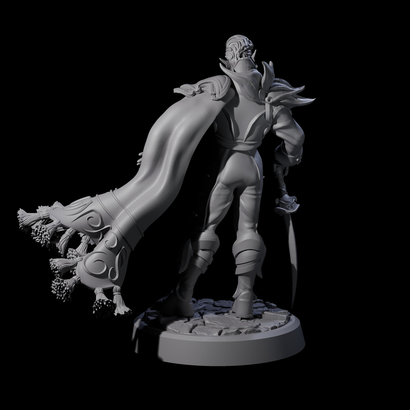Swishing Matador Miniature for Dungeons and Dragons, Pathfinder or other TTRPGs