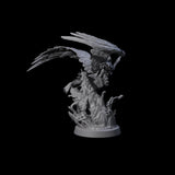 Swooping Aarakocra Archer Miniature for Dungeons and Dragons, Pathfinder or other TTRPGs