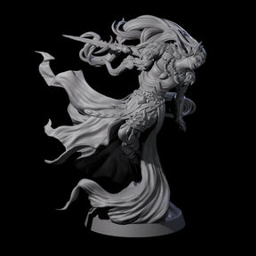 Swooping Banshee Queen Miniature for Dungeons and Dragons, Pathfinder or other TTRPGs