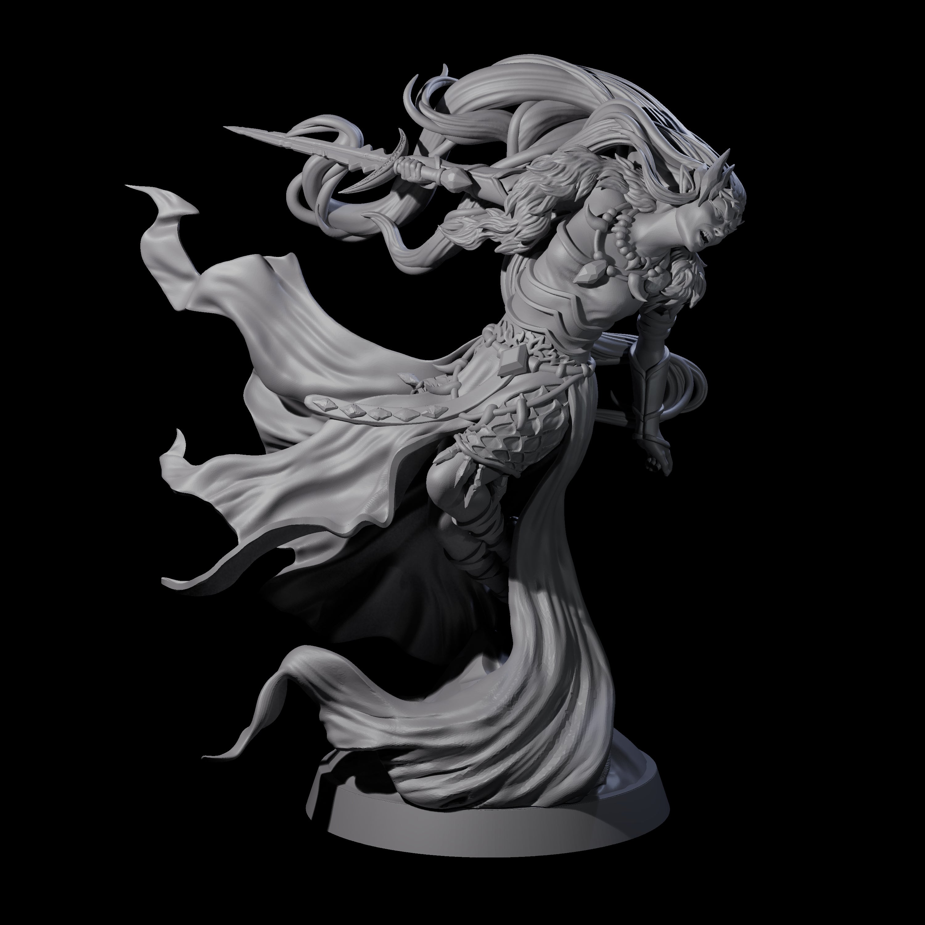 Swooping Banshee Queen Miniature for Dungeons and Dragons, Pathfinder or other TTRPGs