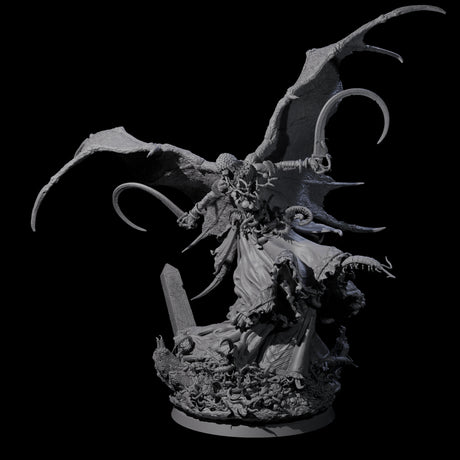 Swooping Battle Banshee Miniature for Dungeons and Dragons, Pathfinder or other TTRPGs
