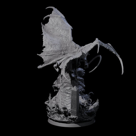 Swooping Battle Banshee Miniature for Dungeons and Dragons, Pathfinder or other TTRPGs