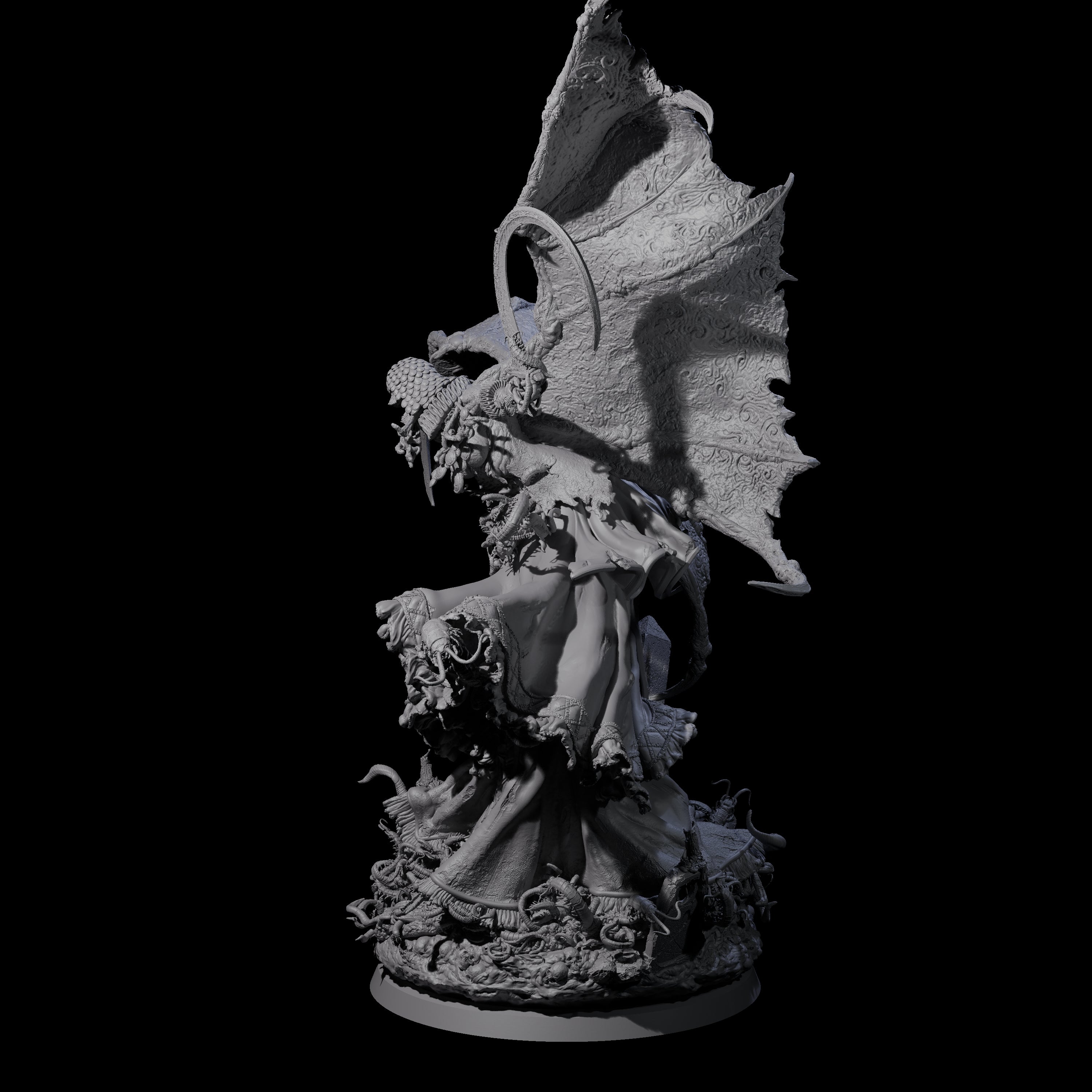 Swooping Battle Banshee Miniature for Dungeons and Dragons, Pathfinder or other TTRPGs
