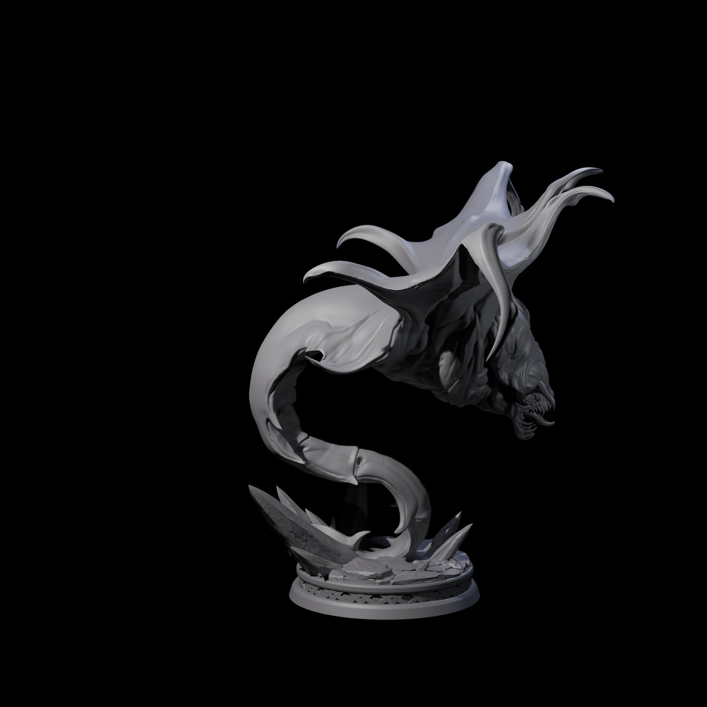 Swooping Cloaker B Miniature for Dungeons and Dragons, Pathfinder or other TTRPGs