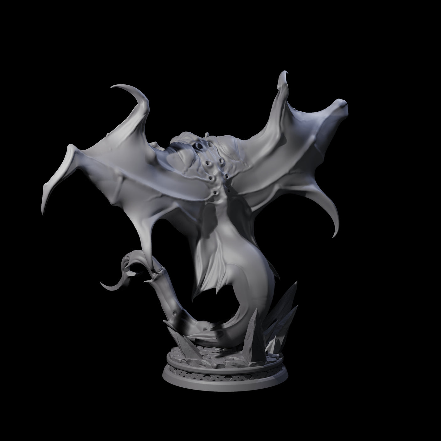 Swooping Cloaker C Miniature for Dungeons and Dragons, Pathfinder or other TTRPGs