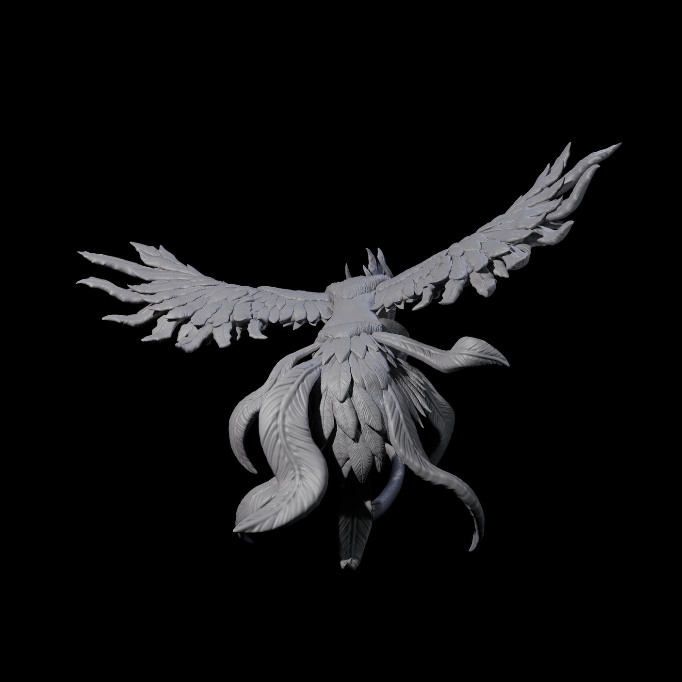 Swooping Cockatrice Miniature for Dungeons and Dragons, Pathfinder or other TTRPGs