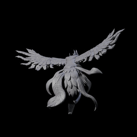 Swooping Cockatrice Miniature for Dungeons and Dragons, Pathfinder or other TTRPGs