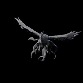 Swooping Cockatrice Miniature for Dungeons and Dragons, Pathfinder or other TTRPGs