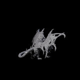Swooping Dark Elf Manticore Rider A Miniature for Dungeons and Dragons, Pathfinder or other TTRPGs