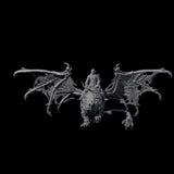 Swooping Dark Elf Manticore Rider A Miniature for Dungeons and Dragons, Pathfinder or other TTRPGs