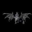Swooping Dark Elf Manticore Rider B Miniature for Dungeons and Dragons, Pathfinder or other TTRPGs
