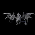 Swooping Dark Elf Manticore Rider D Miniature for Dungeons and Dragons, Pathfinder or other TTRPGs