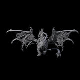 Swooping Dark Elf Manticore Rider D Miniature for Dungeons and Dragons, Pathfinder or other TTRPGs