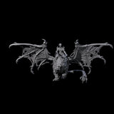 Swooping Dark Elf Manticore Rider E Miniature for Dungeons and Dragons, Pathfinder or other TTRPGs