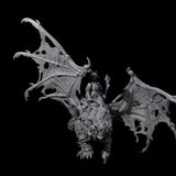 Swooping Dark Elf Manticore Rider G Miniature for Dungeons and Dragons, Pathfinder or other TTRPGs