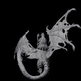 Swooping Dark Elf Manticore Rider G Miniature for Dungeons and Dragons, Pathfinder or other TTRPGs