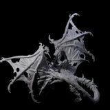 Swooping Dark Elf Manticore Rider G Miniature for Dungeons and Dragons, Pathfinder or other TTRPGs