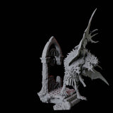 Swooping Dire Bat A Miniature for Dungeons and Dragons, Pathfinder or other TTRPGs