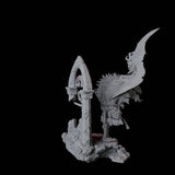 Swooping Dire Bat A Miniature for Dungeons and Dragons, Pathfinder or other TTRPGs