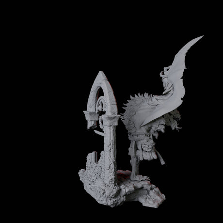 Swooping Dire Bat A Miniature for Dungeons and Dragons, Pathfinder or other TTRPGs