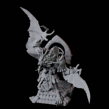 Swooping Dire Bat A Miniature for Dungeons and Dragons, Pathfinder or other TTRPGs