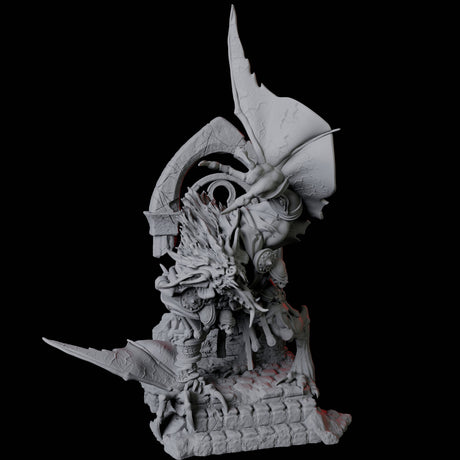 Swooping Dire Bat B Miniature for Dungeons and Dragons, Pathfinder or other TTRPGs