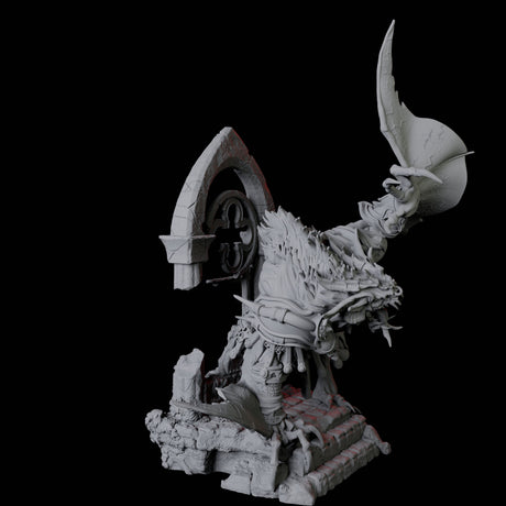 Swooping Dire Bat B Miniature for Dungeons and Dragons, Pathfinder or other TTRPGs
