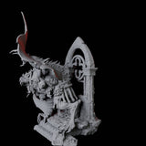 Swooping Dire Bat B Miniature for Dungeons and Dragons, Pathfinder or other TTRPGs
