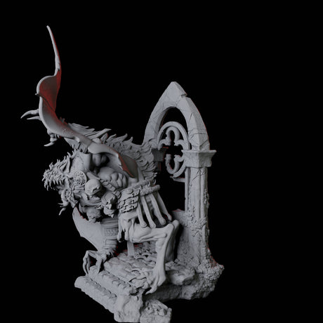 Swooping Dire Bat B Miniature for Dungeons and Dragons, Pathfinder or other TTRPGs