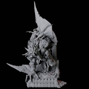 Swooping Dire Bat B Miniature for Dungeons and Dragons, Pathfinder or other TTRPGs