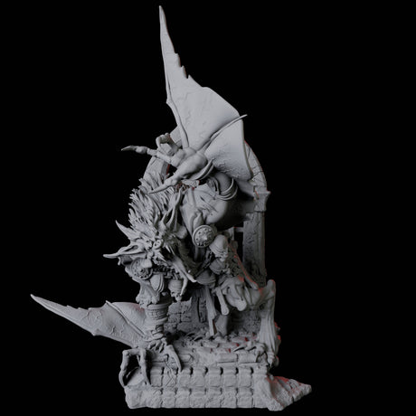 Swooping Dire Bat B Miniature for Dungeons and Dragons, Pathfinder or other TTRPGs