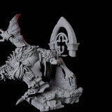 Swooping Dire Bat C Miniature for Dungeons and Dragons, Pathfinder or other TTRPGs