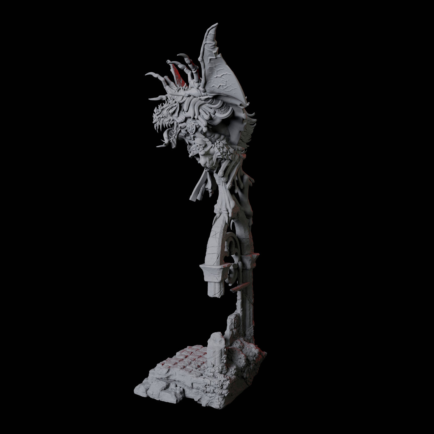 Swooping Dire Bat D Miniature for Dungeons and Dragons, Pathfinder or other TTRPGs