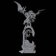 Swooping Dire Bat D Miniature for Dungeons and Dragons, Pathfinder or other TTRPGs