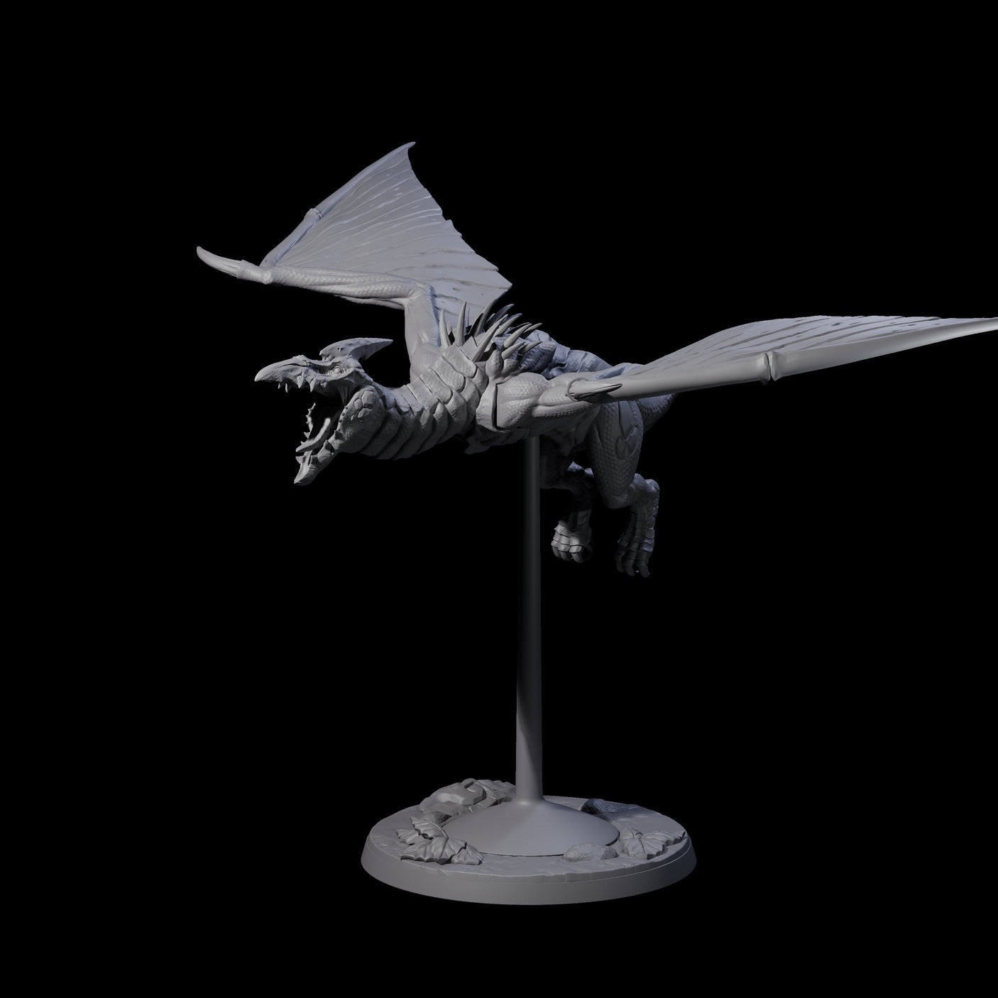 Swooping Pteranodon A Miniature for Dungeons and Dragons, Pathfinder or other TTRPGs