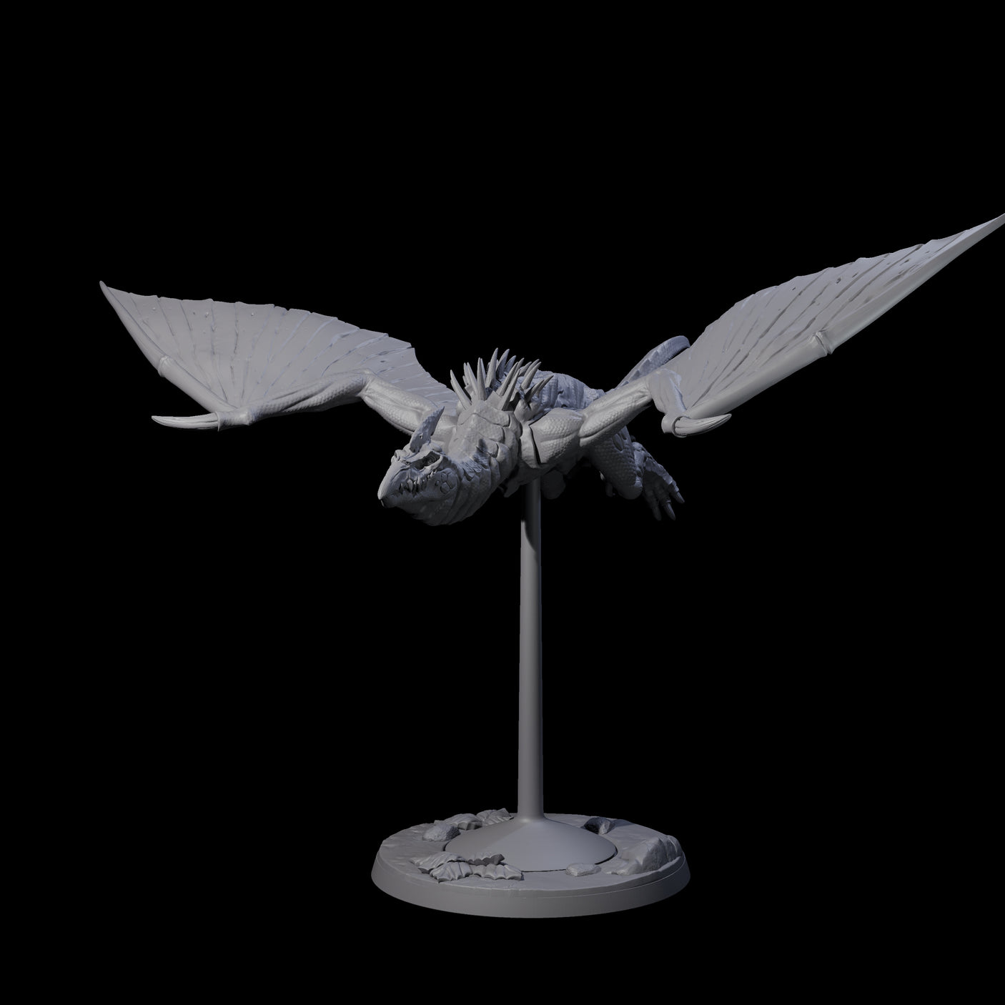 Swooping Pteranodon C Miniature for Dungeons and Dragons, Pathfinder or other TTRPGs